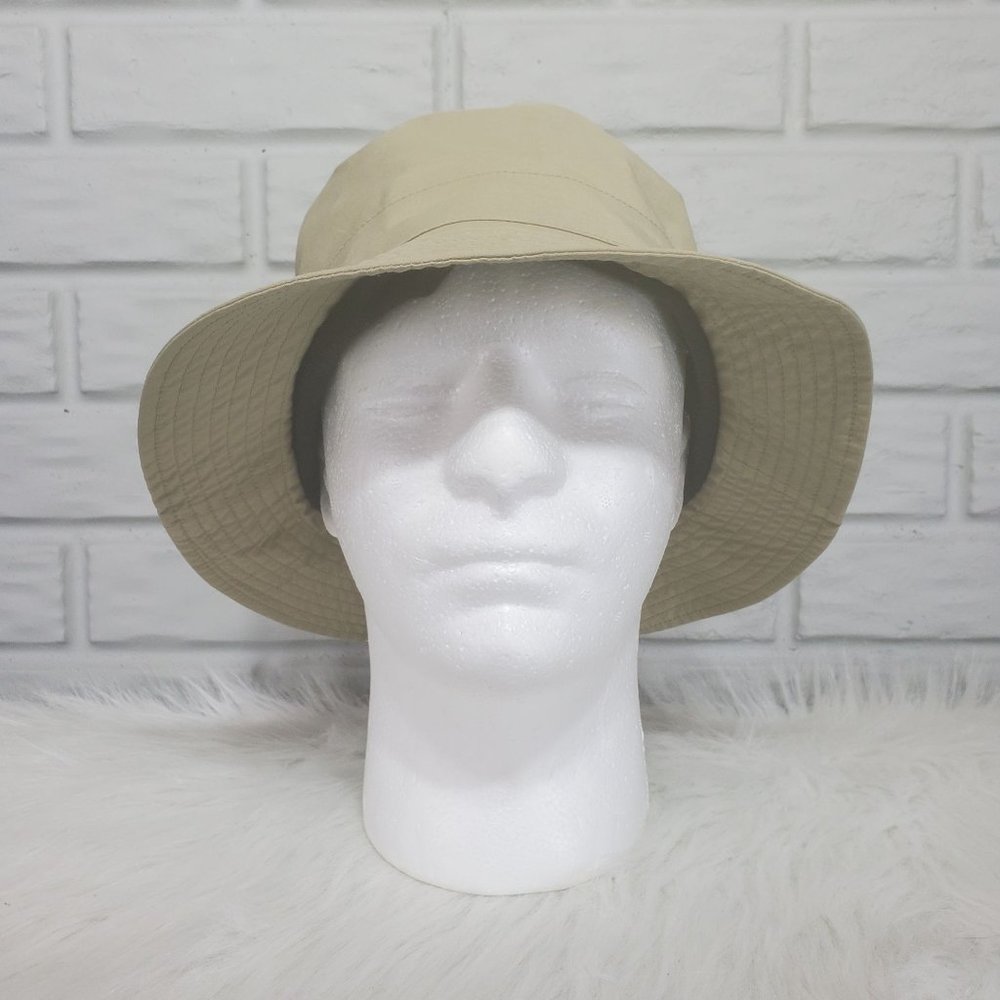 L.L. Bean Gore-Tex Traveler Adult XL Tan Rimmed Nylon Outdoor Fishing Sun Hat